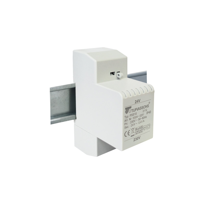 PSS  10T 230/24V transformator na szynę DIN Breve