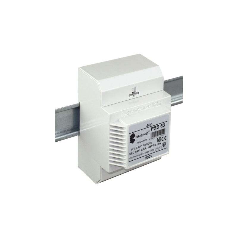 PSS  63 230/110V transformator na szynę DIN Breve 