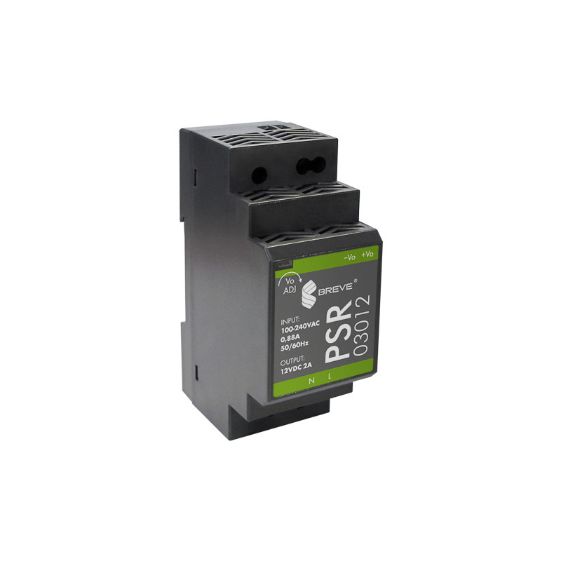 PSR 03012 100-240VAC/ 12VDC 2A modułowy stabilizowany zasilacz impulsowy Breve