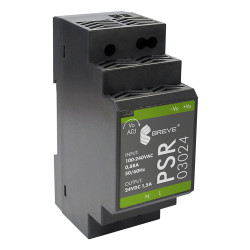 PSR 03024 100-240VAC/ 24VDC 1,5A modułowy stabilizowany zasilacz impulsowy Breve